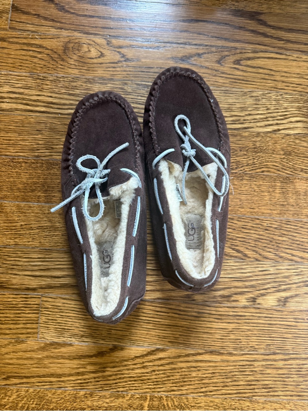 UGG Brown Suede Moccasin Slippers